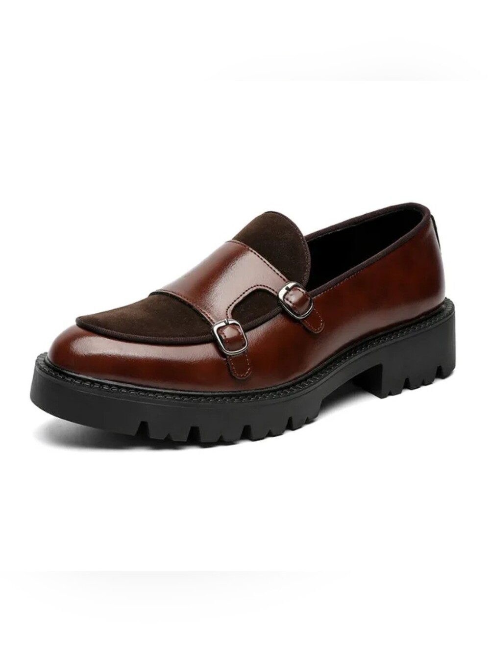 Women's Chic Double-Buckle Platform Loafers